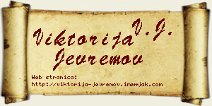 Viktorija Jevremov vizit kartica
